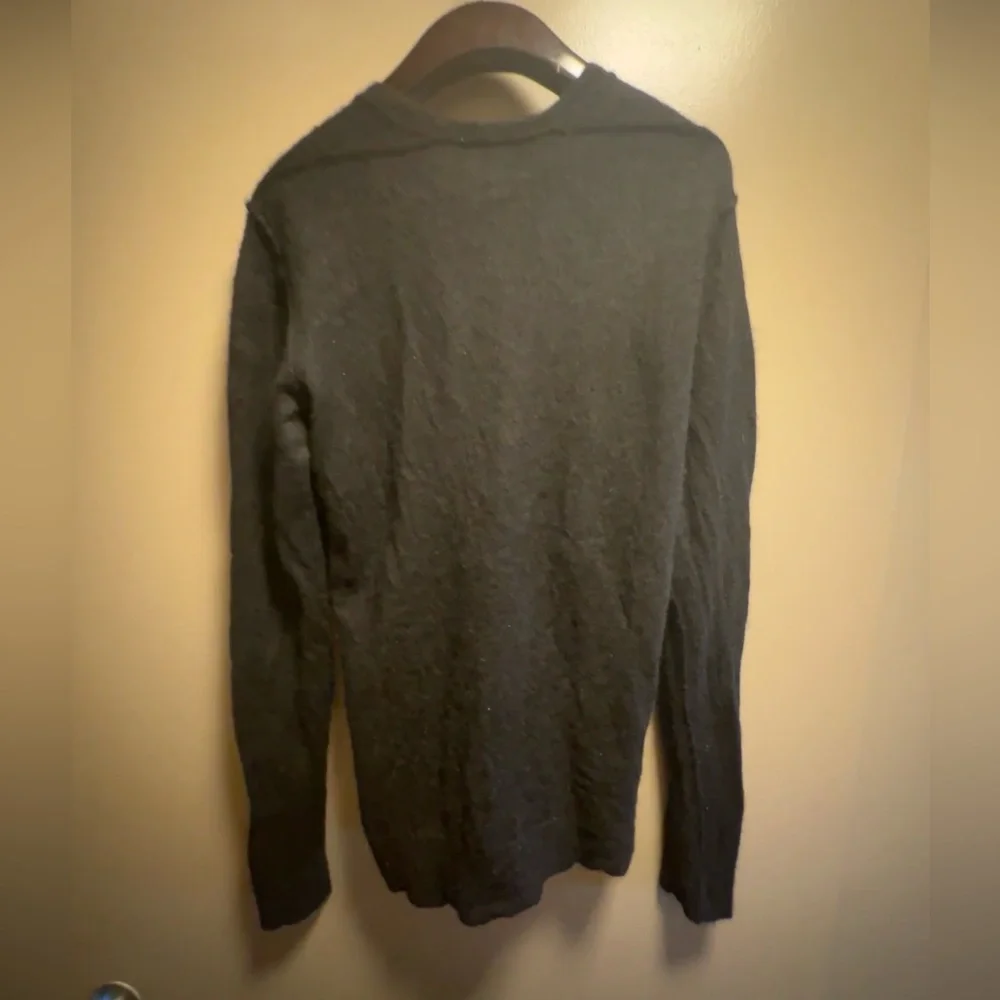 Kazuyuki Kumagai Black alpaca wool blend sweater